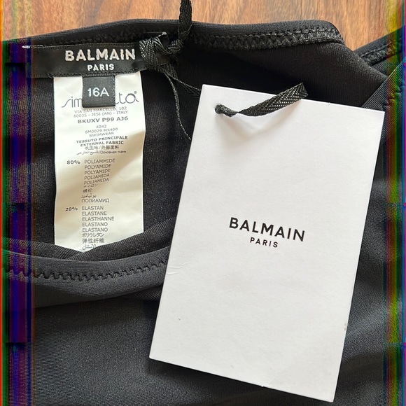 Balmain Monokini W/Logo Band Down The Sides - Picture 11 of 12